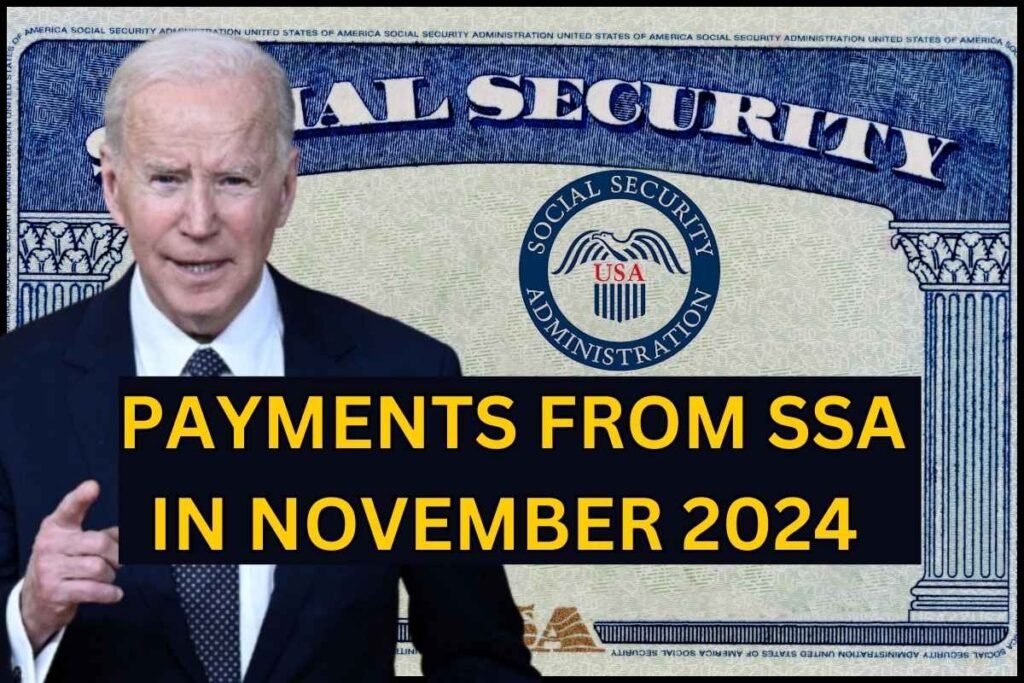Payments From SSA in November 2024