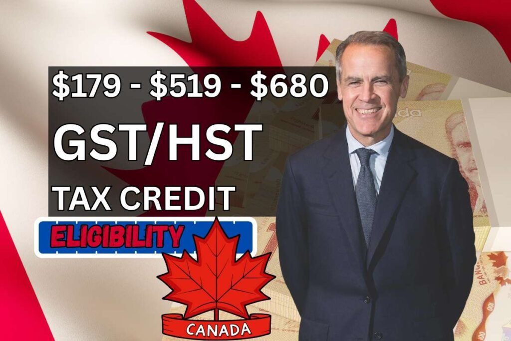 $179 - $519 - $680 GSTHST Tax Credit 2025